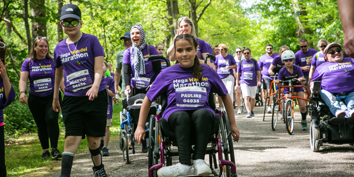  Startschot Mega Wandel Marathon op Papendal 