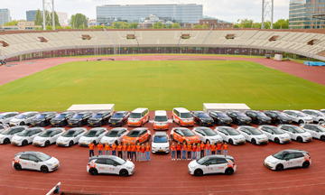 TeamNL rijdt elektrisch: duurzame aftrap met Volkswagen in Olympisch Stadion