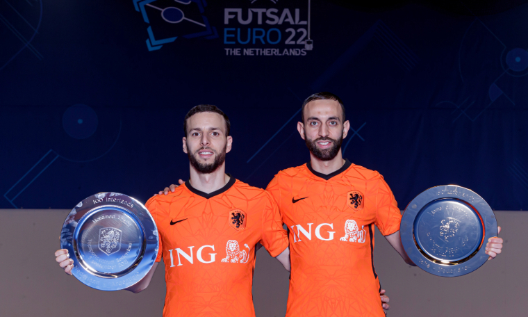 Voormalig futsalinternationals Mohamed Attaib en Jamal el Ghannouti ooit samen in oranje afb 760 x 456