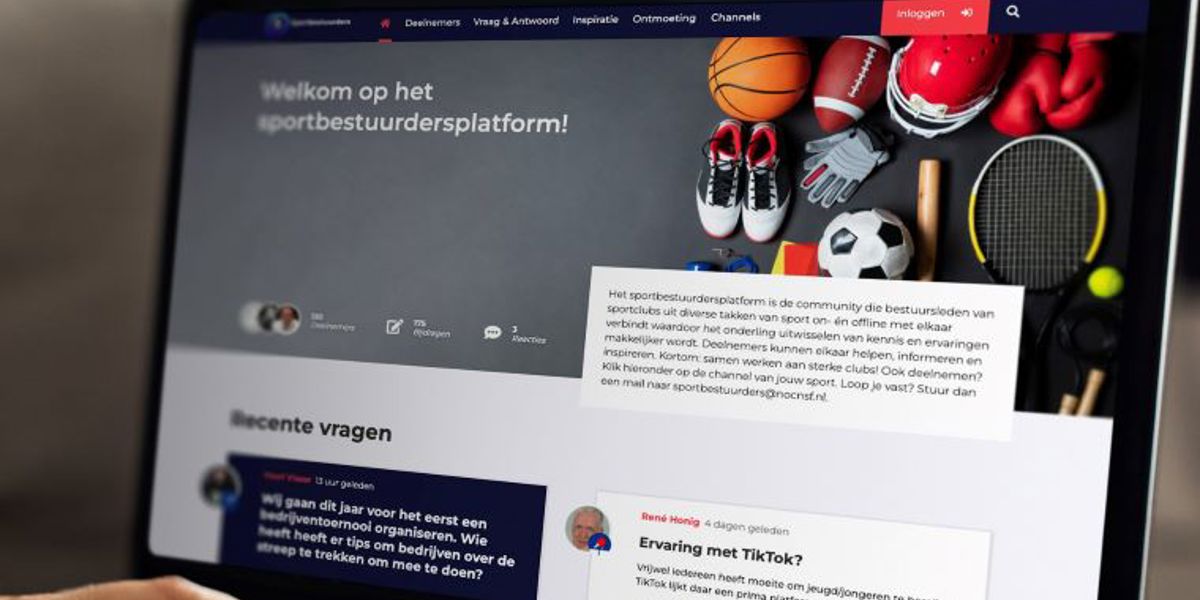 Sportbestuurdersplatform beschikbaar voor alle bonden