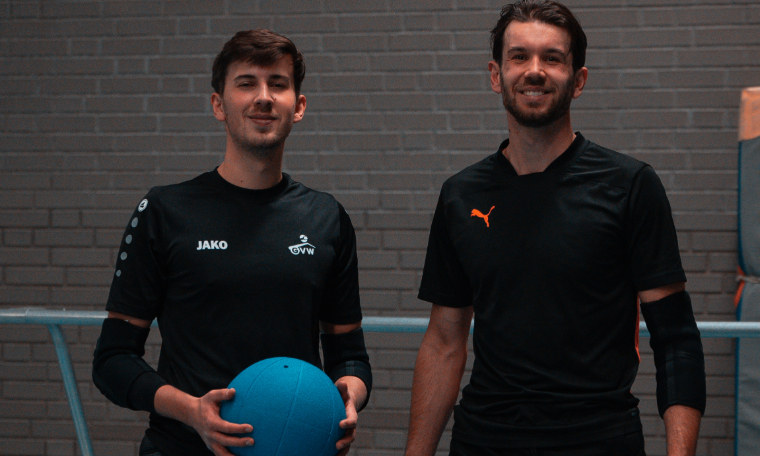 Goalballbroers Joost en Frank van de Kreeke