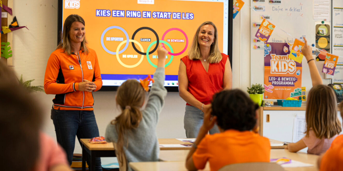 Dafne Schippers trapt in Utrecht af met TeamNL Kids