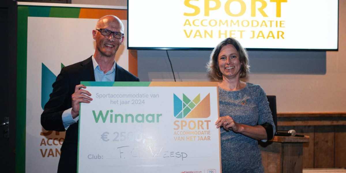 Voetbalvereniging Weesp wint titel Sportaccommodatie van het Jaar 2024