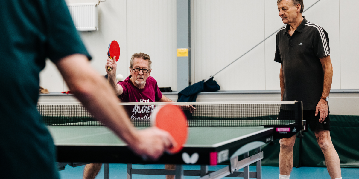 Tafeltennis Nijmegen groeit van 4 naar 120 leden in 55+ doelgroep